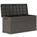 vidaXL Ladă de depozitare pentru grădină, maro, 280 L vidaXL Ladă de depozitare pentru grădină, maro, 280 L