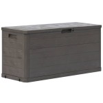 vidaXL Ladă de depozitare pentru grădină, maro, 280 L vidaXL Ladă de depozitare pentru grădină, maro, 280 L