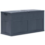 vidaXL Ladă de depozitare de grădină, negru, 320 L vidaXL Ladă de depozitare de grădină, negru, 320 L