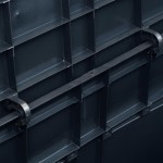 vidaXL Ladă de depozitare de grădină, negru, 320 L vidaXL Ladă de depozitare de grădină, negru, 320 L