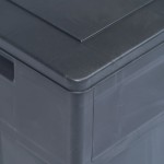 vidaXL Ladă de depozitare de grădină, negru, 320 L vidaXL Ladă de depozitare de grădină, negru, 320 L