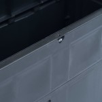 vidaXL Ladă de depozitare de grădină, negru, 320 L vidaXL Ladă de depozitare de grădină, negru, 320 L