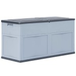 vidaXL Ladă de depozitare de grădină, gri și negru, 320 L vidaXL Ladă de depozitare de grădină, gri și negru, 320 L