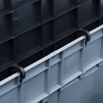 vidaXL Ladă de depozitare de grădină, gri și negru, 320 L vidaXL Ladă de depozitare de grădină, gri și negru, 320 L