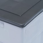 vidaXL Ladă de depozitare de grădină, gri și negru, 320 L vidaXL Ladă de depozitare de grădină, gri și negru, 320 L