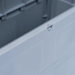 vidaXL Ladă de depozitare de grădină, gri și negru, 320 L vidaXL Ladă de depozitare de grădină, gri și negru, 320 L