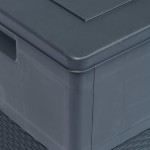 vidaXL Ladă de depozitare de grădină, antracit, 320 L vidaXL Ladă de depozitare de grădină, antracit, 320 L