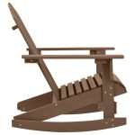 vidaXL Scaun balansoar de grădină, maro, lemn