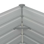 vidaXL Strat înălțat de grădină, maro, 160x80x77 cm, oțel galvanizat vidaXL Strat înălțat de grădină, maro, 160x80x77 cm, oțel galvanizat