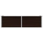 vidaXL Strat înălțat de grădină, maro, 160x40x45 cm, oțel galvanizat vidaXL Strat înălțat de grădină, maro, 160x40x45 cm, oțel galvanizat