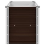 vidaXL Strat înălțat de grădină, maro, 160x40x45 cm, oțel galvanizat vidaXL Strat înălțat de grădină, maro, 160x40x45 cm, oțel galvanizat
