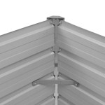 vidaXL Strat înălțat de grădină, maro, 100x40x77 cm, oțel galvanizat