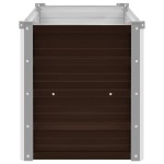 vidaXL Strat înălțat de grădină, maro, 100x40x45 cm, oțel galvanizat