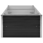 vidaXL Strat înălțat de grădină antracit 240x80x45 cm oțel galvanizat