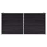vidaXL Strat înălțat de grădină antracit 160x40x77 cm oțel galvanizat