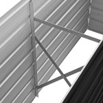 vidaXL Strat înălțat de grădină antracit 160x40x77 cm oțel galvanizat