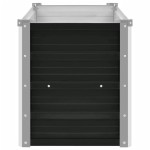 vidaXL Strat înălțat de grădină antracit 160x40x45 cm oțel galvanizat