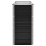vidaXL Strat înălțat de grădină antracit 100x40x77 cm oțel galvanizat