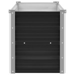 vidaXL Strat înălțat de grădină antracit 100x40x45 cm oțel galvanizat