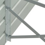 vidaXL Strat înălțat de grădină antracit 129x129x77 cm oțel galvanizat