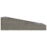 vidaXL Pat de grădină, gri, 110x200 cm, poliratan vidaXL Pat de grădină, gri, 110x200 cm, poliratan