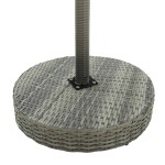 vidaXL Masă de grădină, gri, 60,5 x 106 cm, poliratan vidaXL Masă de grădină, gri, 60,5 x 106 cm, poliratan