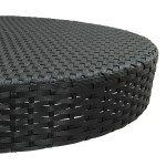 vidaXL Masă de grădină, negru 75,5 x 106 cm, poliratan vidaXL Masă de grădină, negru 75,5 x 106 cm, poliratan