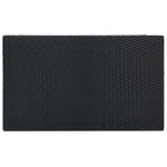 vidaXL Masă de bar de grădină, negru, 100 x 60,5 x 110,5 cm, poliratan vidaXL Masă de bar de grădină, negru, 100 x 60,5 x 110,5 cm, poliratan