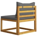 vidaXL Set mobilier grădină cu perne, 6 piese, lemn masiv acacia vidaXL Set mobilier grădină cu perne, 6 piese, lemn masiv acacia