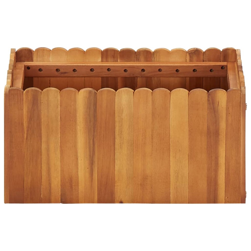 vidaXL Strat înălțat de grădină, 50 x 30 x 25 cm, lemn masiv de acacia