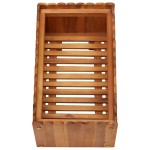vidaXL Strat înălțat de grădină, 50 x 30 x 25 cm, lemn masiv de acacia