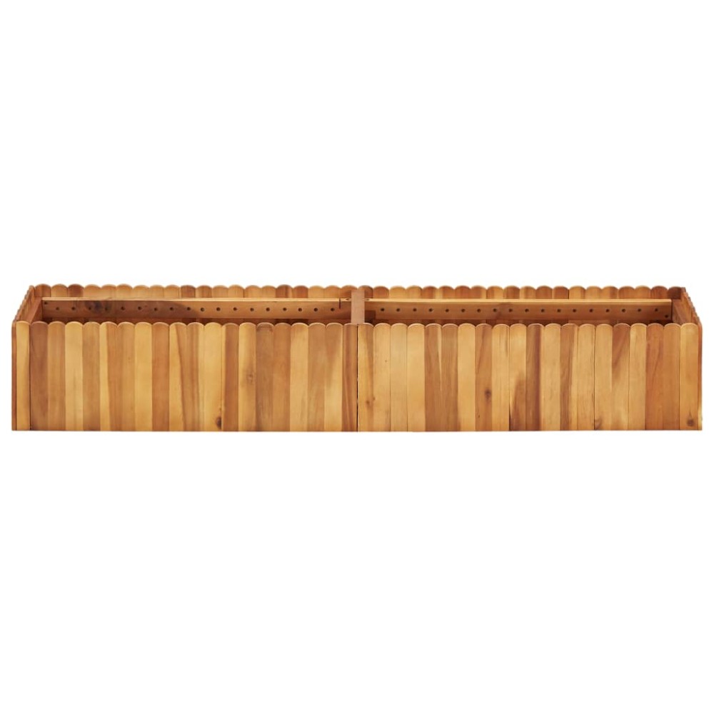 vidaXL Strat înălțat de grădină, 150x30x25 cm, lemn masiv de acacia