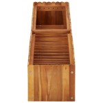 vidaXL Strat înălțat de grădină, 150x30x25 cm, lemn masiv de acacia