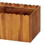 vidaXL Strat înălțat de grădină, 200x30x25 cm, lemn masiv de acacia