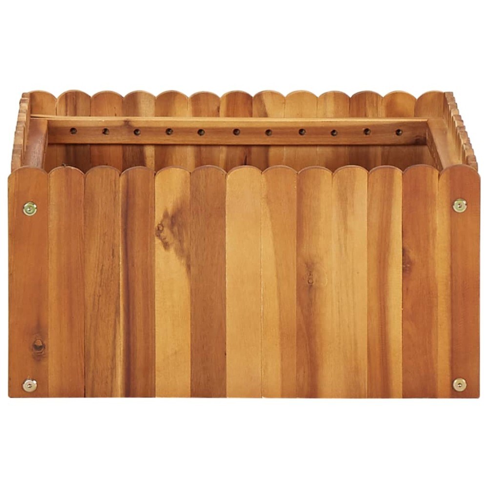 vidaXL Strat înălțat de grădină, 50 x 50 x 25 cm, lemn masiv de acacia
