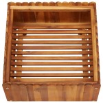 vidaXL Strat înălțat de grădină, 50 x 50 x 25 cm, lemn masiv de acacia