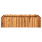 vidaXL Strat înălțat de grădină, 100x100x25 cm, lemn masiv de acacia