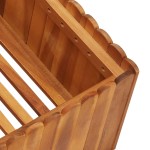 vidaXL Strat înălțat de grădină, 100x100x25 cm, lemn masiv de acacia