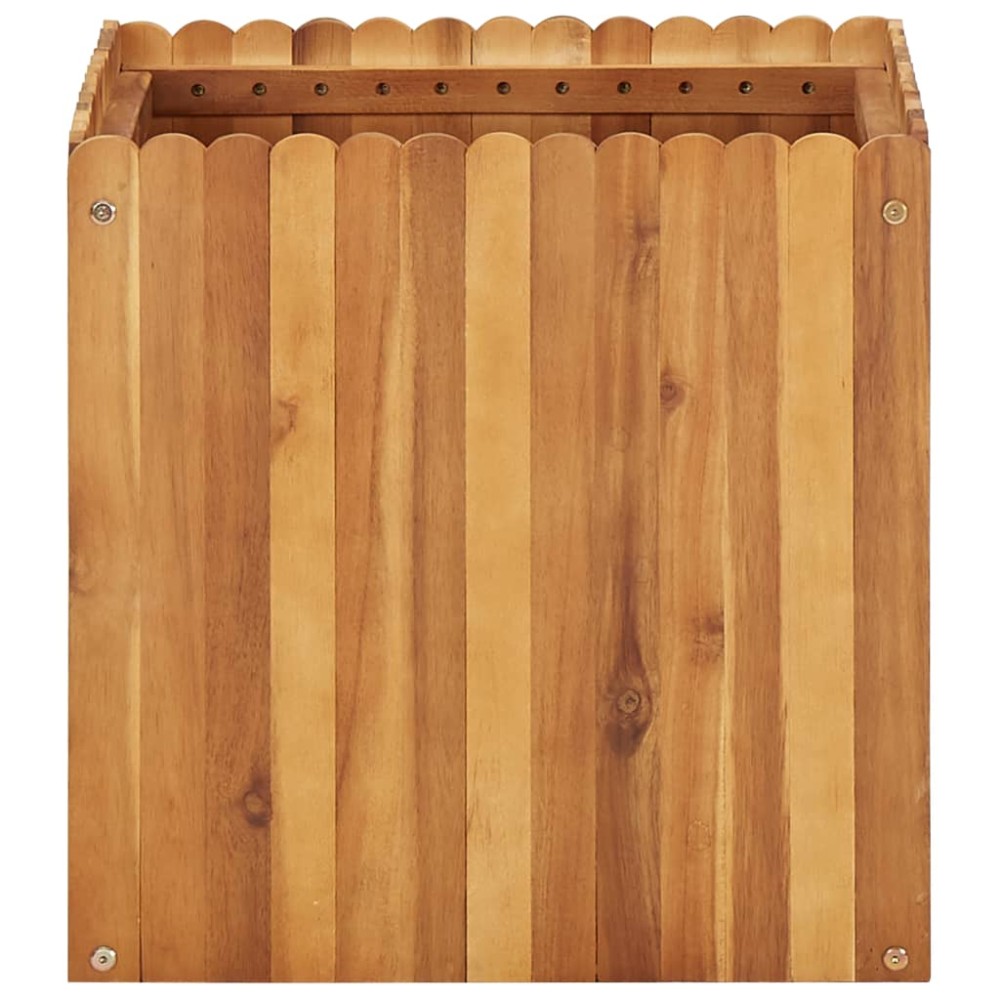 vidaXL Strat înălțat de grădină, 50 x 50 x 50 cm, lemn masiv de acacia
