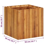 vidaXL Strat înălțat de grădină, 50 x 50 x 50 cm, lemn masiv de acacia