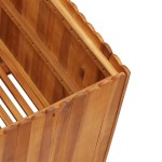 vidaXL Strat înălțat de grădină, 100x100x50 cm, lemn masiv de acacia