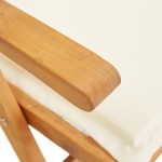 vidaXL Scaune de grădină rabatabile, 2 buc., maro, lemn masiv acacia vidaXL Scaune de grădină rabatabile, 2 buc., maro, lemn masiv acacia