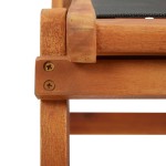 vidaXL Scaun șezlong de exterior, lemn masiv de acacia și textilenă vidaXL Scaun șezlong de exterior, lemn masiv de acacia și textilenă