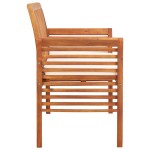 vidaXL Bancă grădină cu 3 locuri &amp; pernă, 150 cm, lemn masiv acacia