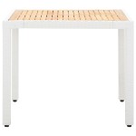 vidaXL Set mobilier de grădină, 5 piese, alb, poliratan vidaXL Set mobilier de grădină, 5 piese, alb, poliratan