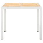 vidaXL Set mobilier de grădină, 5 piese, alb, poliratan vidaXL Set mobilier de grădină, 5 piese, alb, poliratan