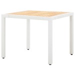 vidaXL Set mobilier de grădină, 5 piese, alb, poliratan vidaXL Set mobilier de grădină, 5 piese, alb, poliratan