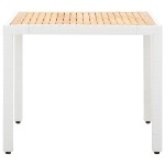 vidaXL Set mobilier de grădină, 5 piese, alb, poliratan vidaXL Set mobilier de grădină, 5 piese, alb, poliratan