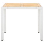 vidaXL Set mobilier de grădină, 5 piese, alb, poliratan vidaXL Set mobilier de grădină, 5 piese, alb, poliratan
