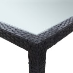 vidaXL Masă de exterior, negru, 200x150x74 cm, poliratan vidaXL Masă de exterior, negru, 200x150x74 cm, poliratan